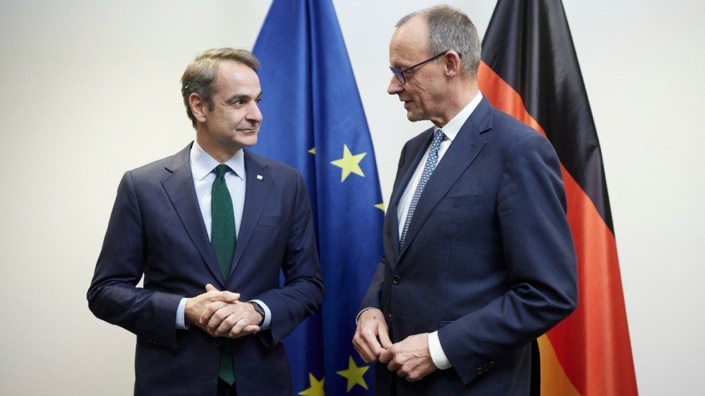 Κυριάκος Μητσοτάκης: Συναντήθηκε με τον επικεφαλής του CDU της Γερμανίας και υποψήφιο Καγκελάριο Friedrich Merz