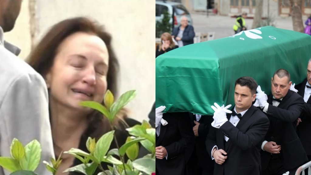 Μίμης Δομάζος: Ξέσπασε σε λυγμούς η κόρη του, Ευαγγελία στο λαϊκό προσκύνημα