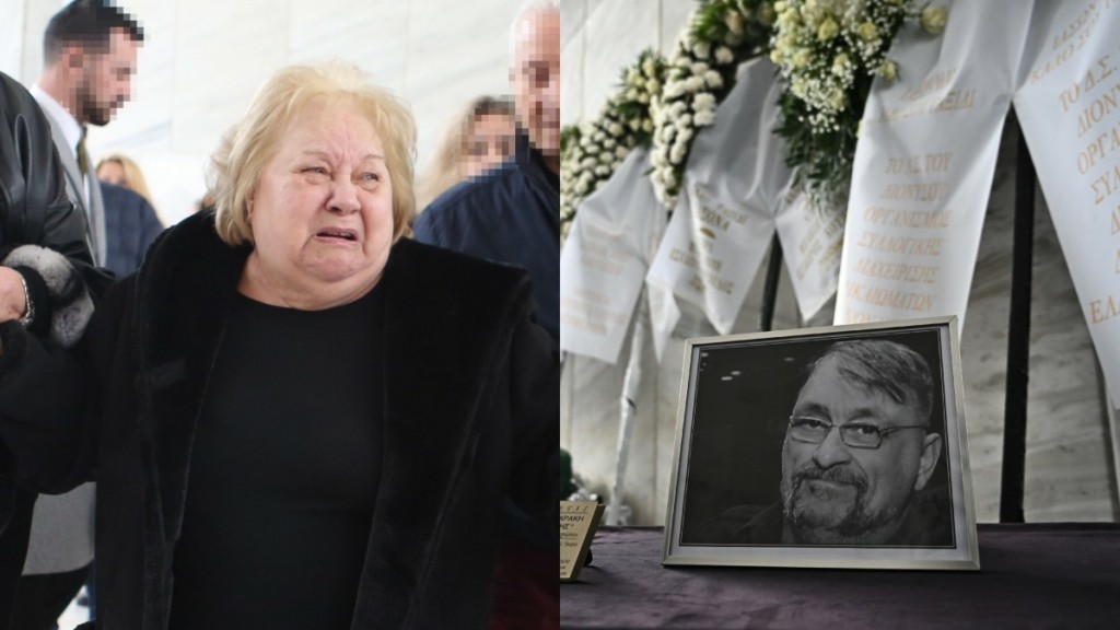 Ιάσονας Τριανταφυλλίδης: Ξέσπασε σε λυγμούς η μητέρα του στην κηδεία του – «Δεν έφυγε ζω μαζί του»