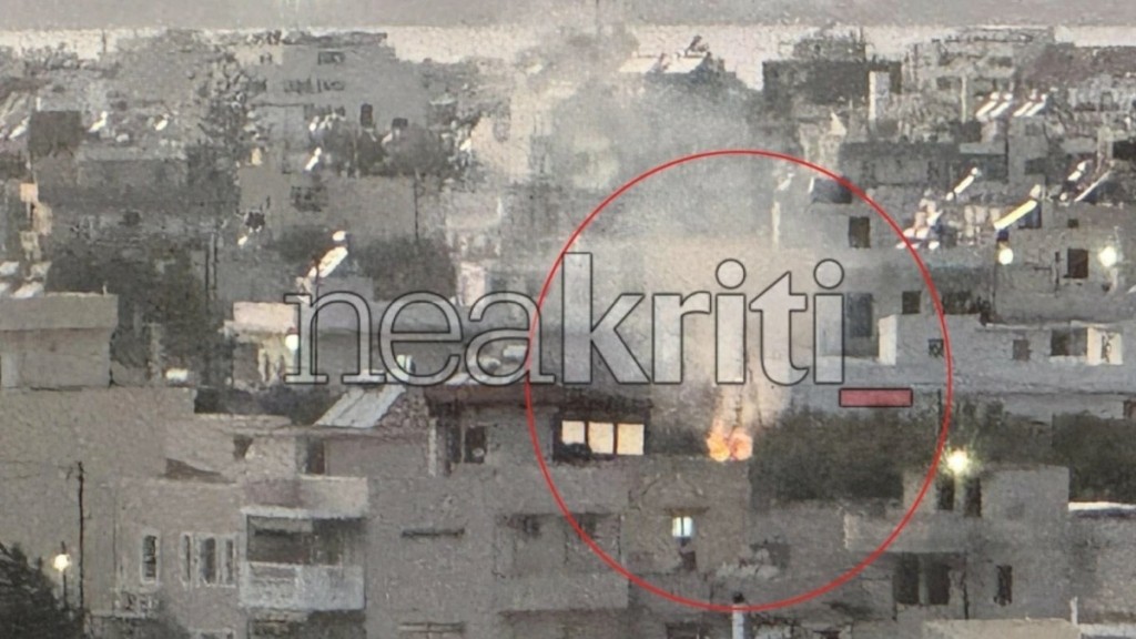 Φωτιά σε κατοικημένη περιοχή στο Ηράκλειο