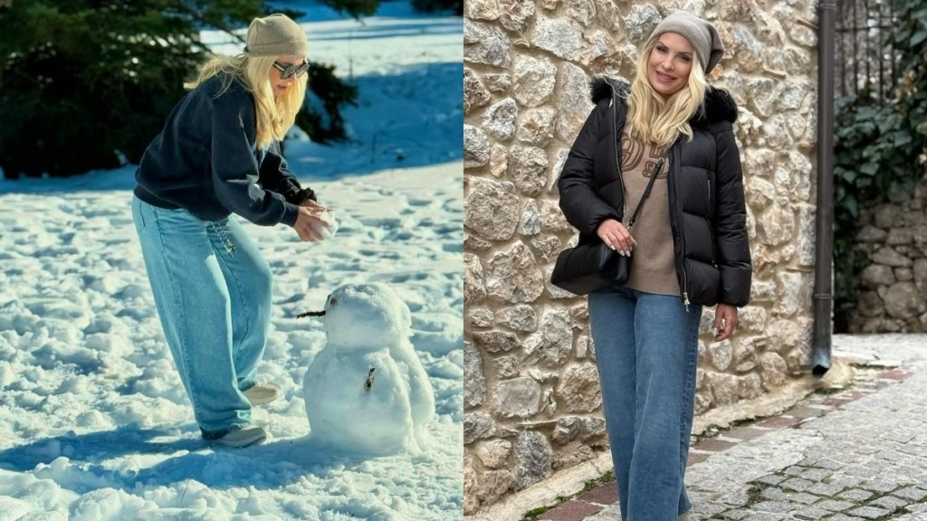 Ελένη Μενεγάκη: Εκδρομή στα χιόνια μαζί με την οικογένειά της – Δείτε την με την κόρη της, Μαρίνα