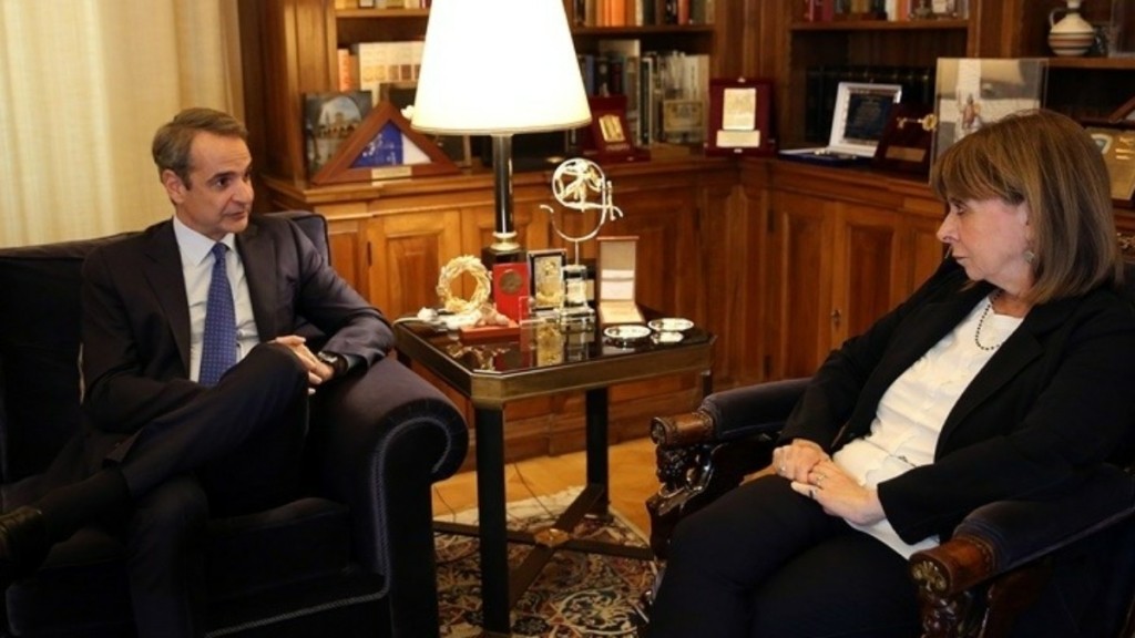 Κυρ. Μητσοτάκης: Συνάντηση με την Κατερίνα Σακελλαροπούλου