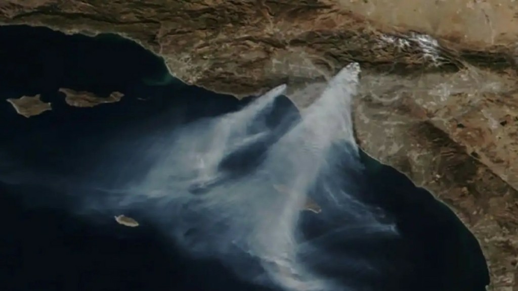 Σοκαριστικές εικόνες της NASA από τις φωτιές στο Λος Άντζελες – Φαίνονται από το διάστημα οι καπνοί