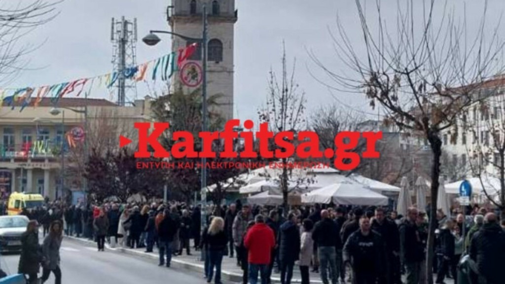 Κοζάνη – Τέμπη: Τεράστια συγκέντρωση στο κέντρο της πόλης