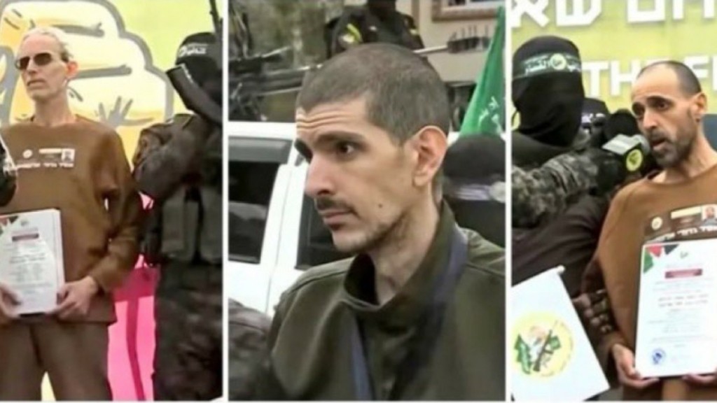 Ισραήλ: «Φαντάσματα του εαυτού τους» – Σοκάρουν οι εικόνες από τους ομήρους που απελευθέρωσε η Χαμάς