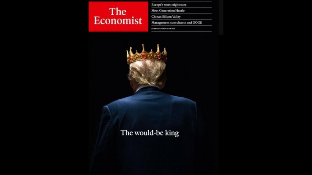 Economist: «Ο Τραμπ με στέμμα εξαπολύει σαρωτικό πόλεμο κατά πάντων»