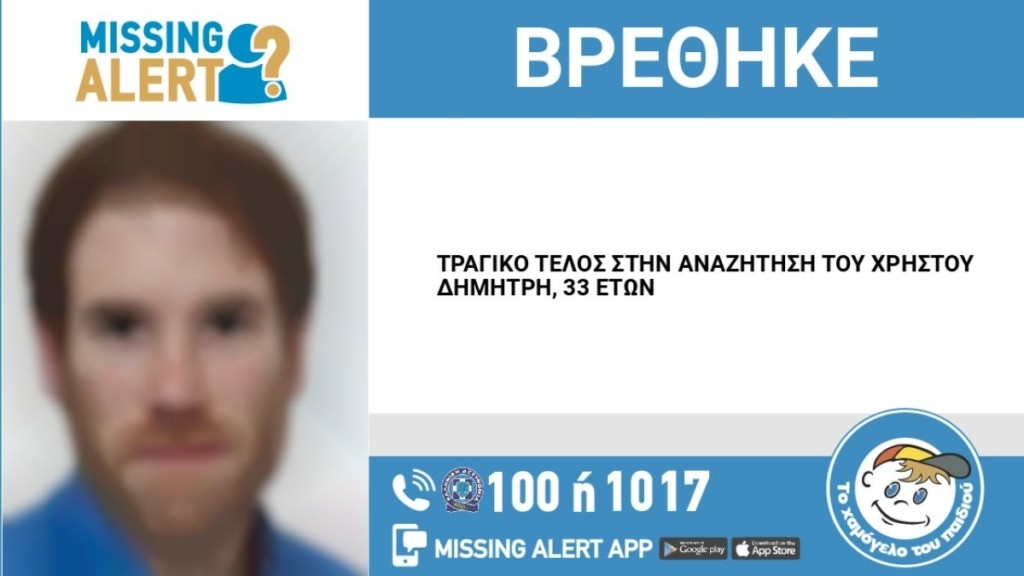 Βόλος: Η ανακοίνωση του «Χαμόγελου του Παιδιού» για τον θάνατο του 33χρονου Δημήτρη Χρήστου