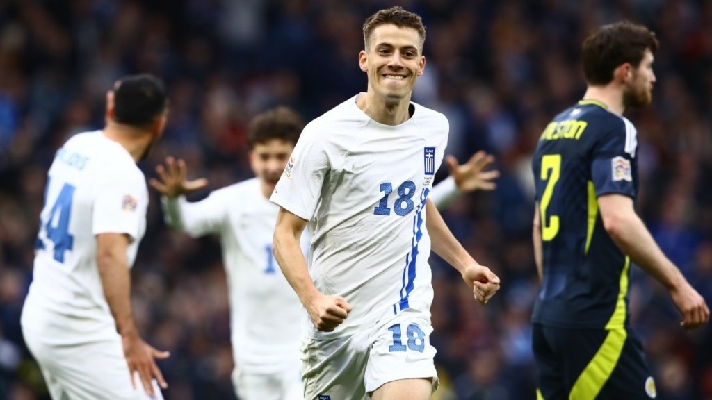 Σκωτία – Ελλάδα: Άνοιξε το σκορ (0-1) η Εθνική με Κωνσταντέλια στο Χάμπντεν Παρκ (Βίντεο)