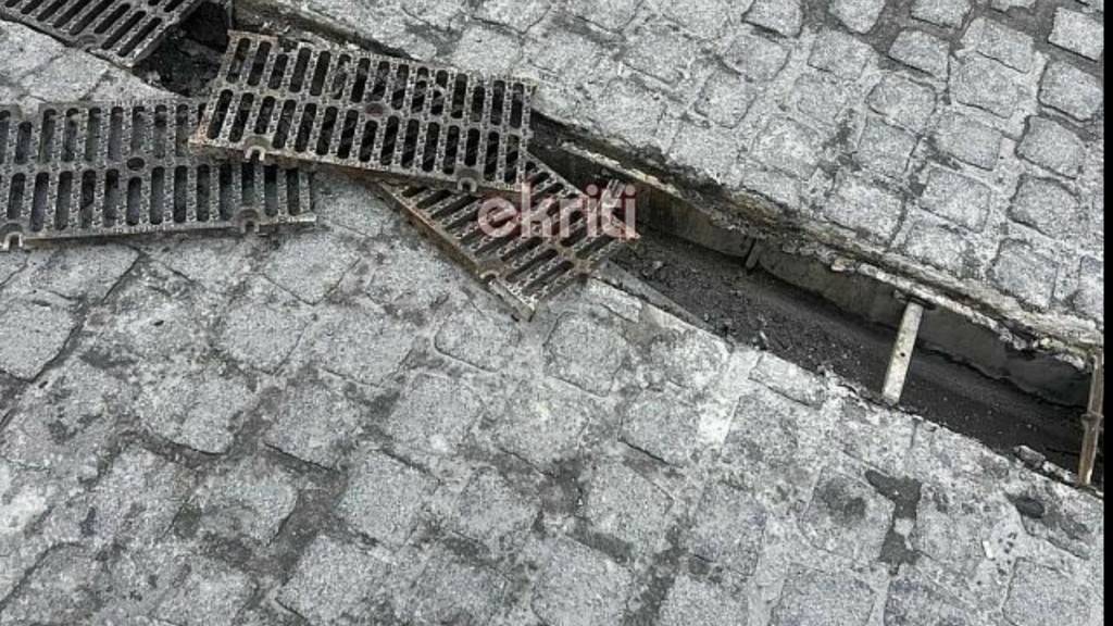 Ηράκλειο: Πτώση δικυκλιστή σε φρεάτιο – Μεταφέρθηκε στο νοσοκομείο