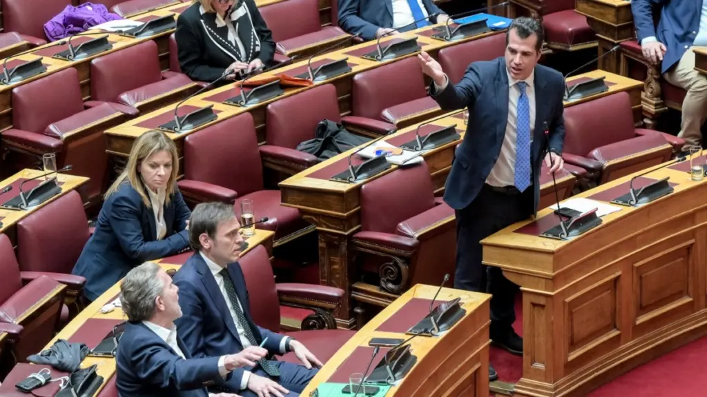 Πρόταση δυσπιστίας: Ένταση ανάμεσα σε Πλεύρη και Γερουλάνο – «Τι εννοείτε, ότι τις μολότοφ τις βάζει η κυβέρνηση;»