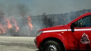 Φωτιά σε ξερά χόρτα στην Παλλήνη – Κοντά στο μουσικό σχολείο