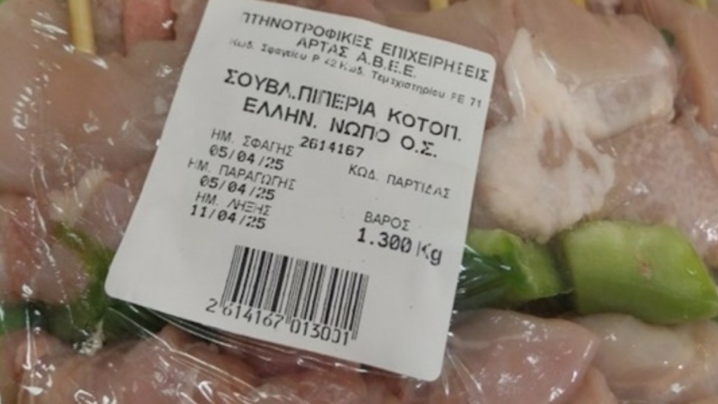 ΕΦΕΤ: Ανακάλεσε σουβλάκι κοτόπουλο με πιπεριά λόγω σαλμονέλας