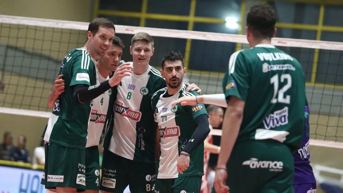 Παναθηναϊκός – Ολυμπιακός 3-1: Με «πάρτι» έκαναν το 1-0 στους τελικούς της Volley League ανδρών οι «πράσινοι»