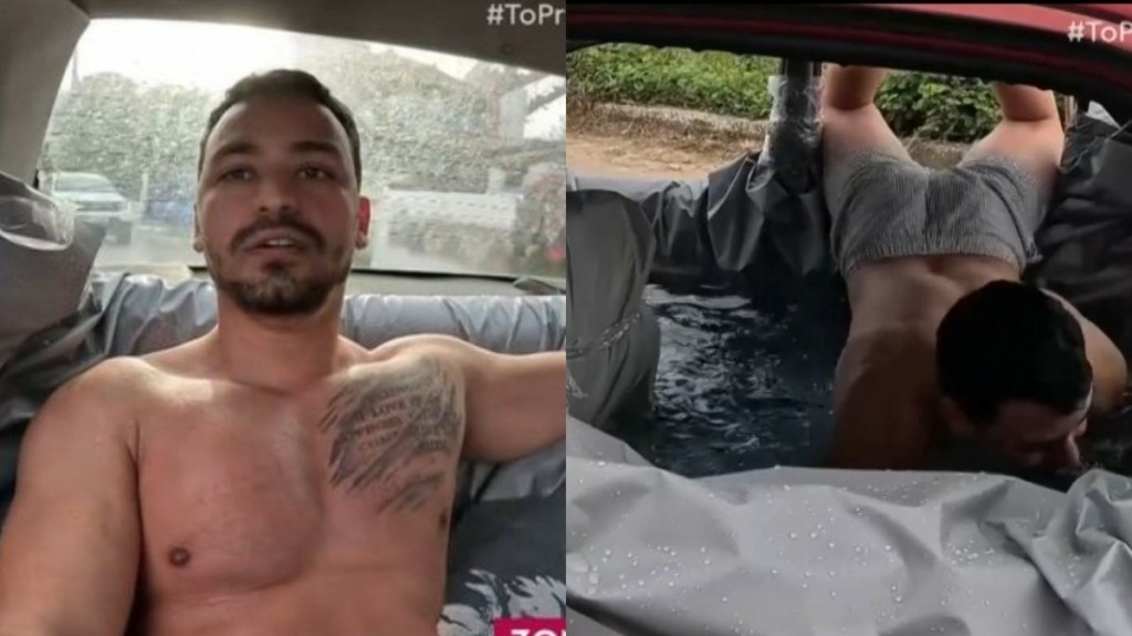 Έλληνας YouTuber μετέτρεψε το αυτοκίνητό του σε… κινούμενη πισίνα – Έγινε viral στο TikTok