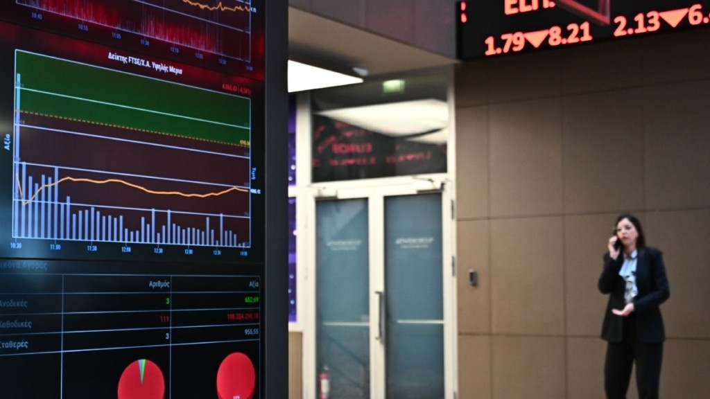 Χρηματιστήριο: Στις 1.704,67 μονάδες ο Γενικός Δείκτης Τιμών – Οριακή πτώση 0,06%