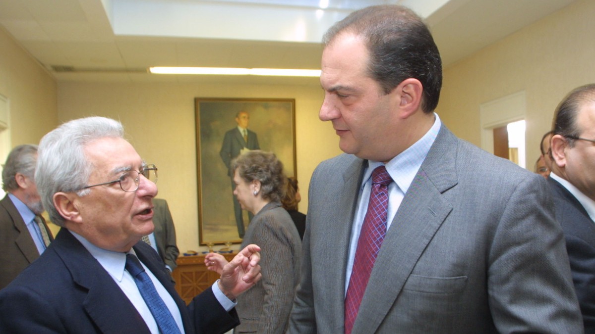 Κώστας Καραμανλής και Πέτρος Μολυβιάτης