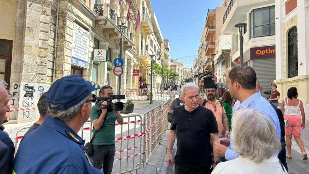 Αυτοψία του υπουργού πολιτικής προστασίας στην Κρήτη – «Δεν τίθεται κανένα ζήτημα ανησυχίας»