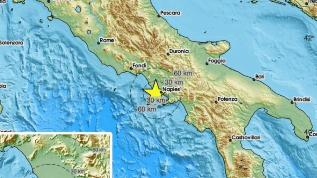 Σεισμός 4,4 Ρίχτερ έξω από την Νάπολη