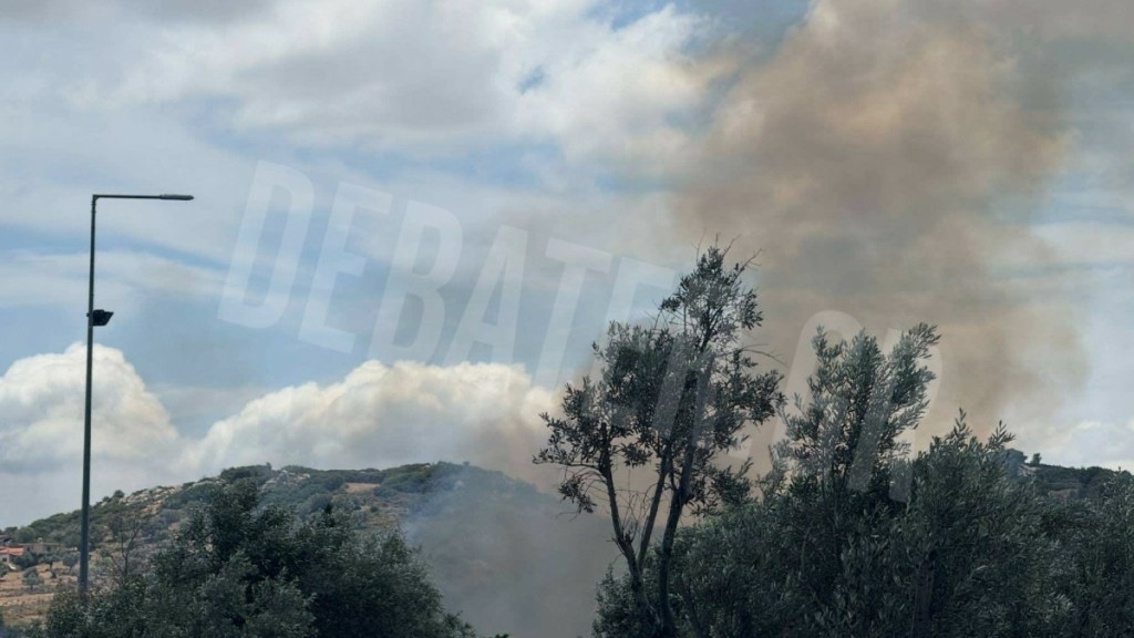 Φωτιά τώρα στα Σπάτα – Σηκώθηκαν εναέρια μέσα (Φωτογραφίες + Βίντεο)