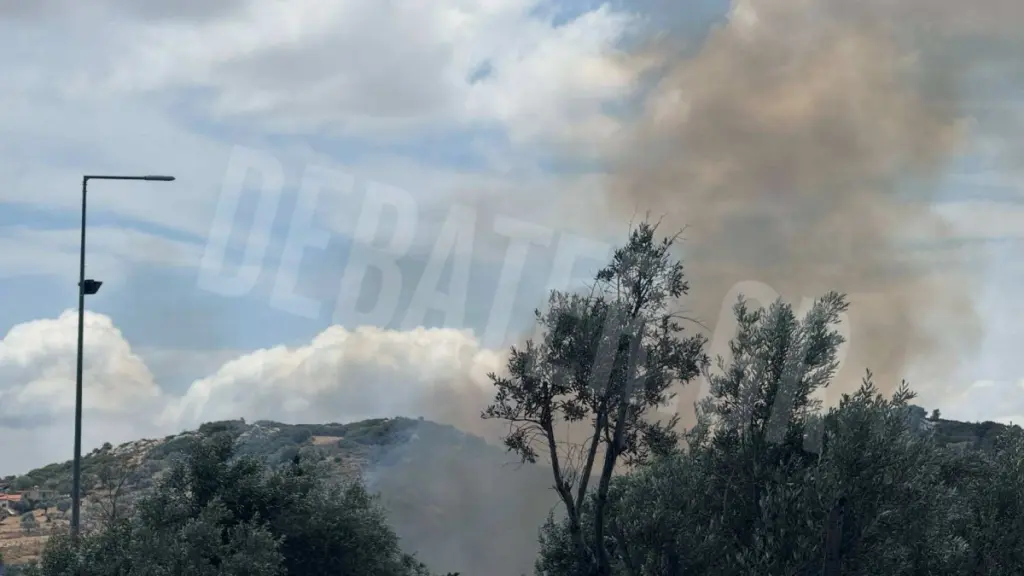 Φωτιά τώρα στα Σπάτα – Σηκώθηκαν εναέρια μέσα (Φωτογραφίες + Βίντεο)