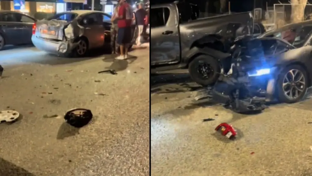 Καραμπόλα 7 αυτοκινήτων τα ξημερώματα στην Ποσειδώνος – Συνελήφθη ένας οδηγός (βίντεο)