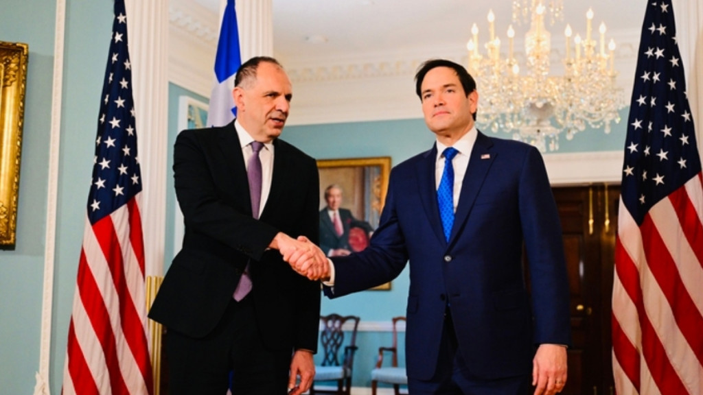 Συνάντηση Γεραπετρίτη – Ρούμπιο στη Χάγη: “Παράγοντας σταθερότητας στη Ανατολική Μεσόγειο η Ελλάδα”
