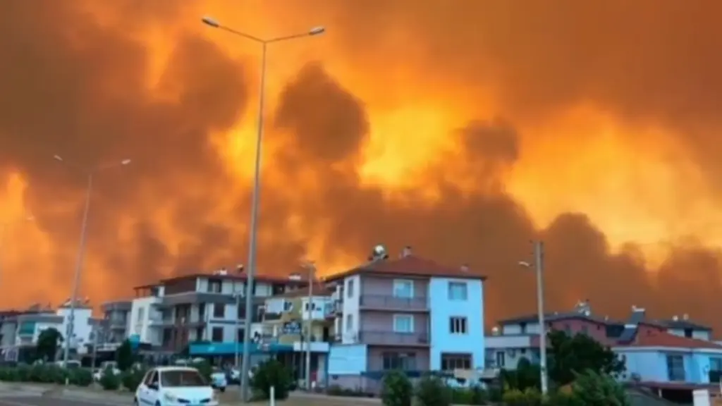 Φλέγεται η Σμύρνη: Ανεξέλεγκτη η μεγάλη φωτιά, 17 συλλήψεις – Κάηκαν σπίτια, εκκενώθηκαν οικισμοί (βίντεο)