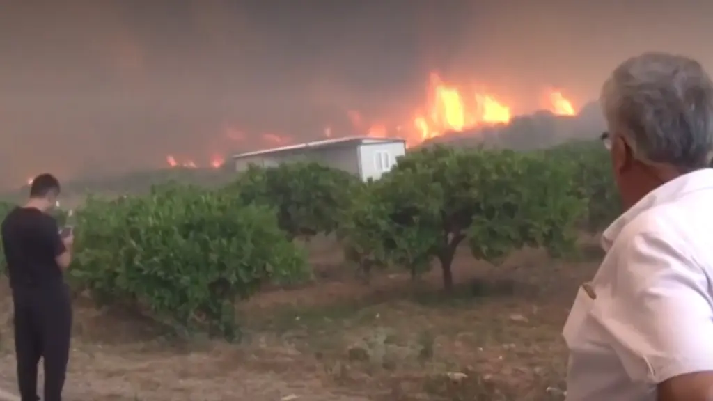 Στις φλόγες για 2η μέρα η Σμύρνη: Εκκενώθηκαν πάνω από 10 οικισμοί, κάηκαν σπίτια – 17 συλλήψεις (βίντεο)