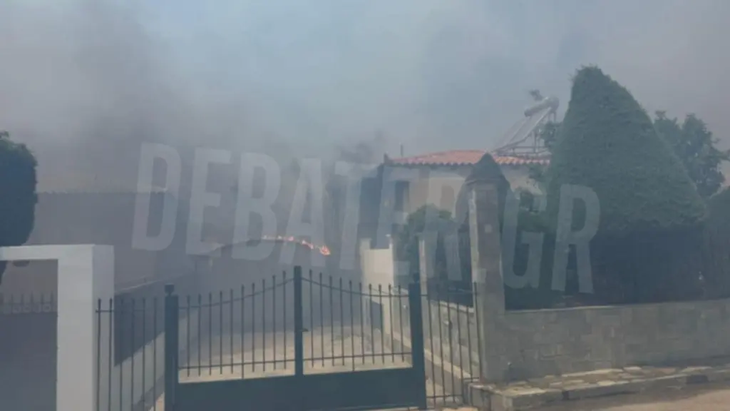 Μεγάλη φωτιά στην Παλαιά Φώκαια – Καίγονται σπίτια, 3 μηνύματα του 112 για εκκενώσεις (Βίντεο)