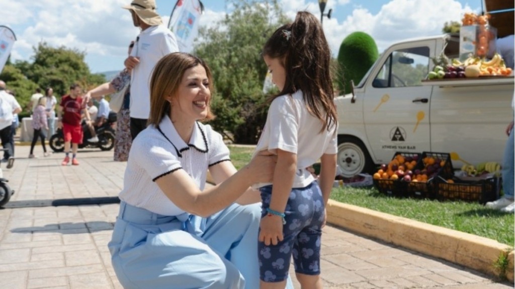 Ειρήνη Αγαπηδάκη: Βρέθηκε στο Γαλάτσι στο πλαίσιο της Εθνικής Δράσης κατά της Παιδικής Παχυσαρκίας