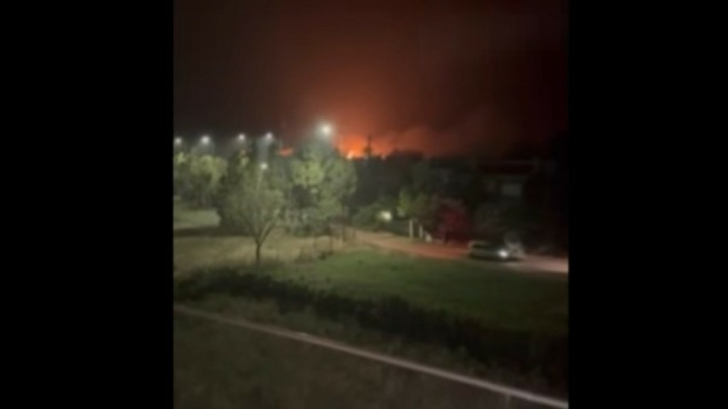 Φωτιά από κεραυνό στην Αλεξανδρούπολη (Βίντεο)