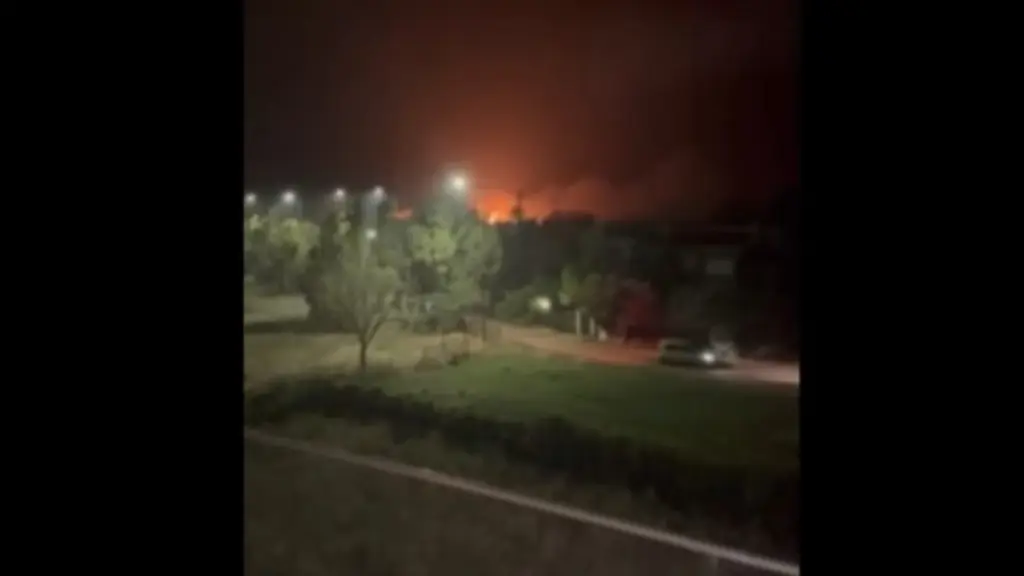 Φωτιά από κεραυνό στην Αλεξανδρούπολη (Βίντεο)