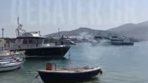 Η συγκινητική υποδοχή της ποδοσφαιρικής ομάδας νεαρών στην Αντίπαρο (βίντεο)