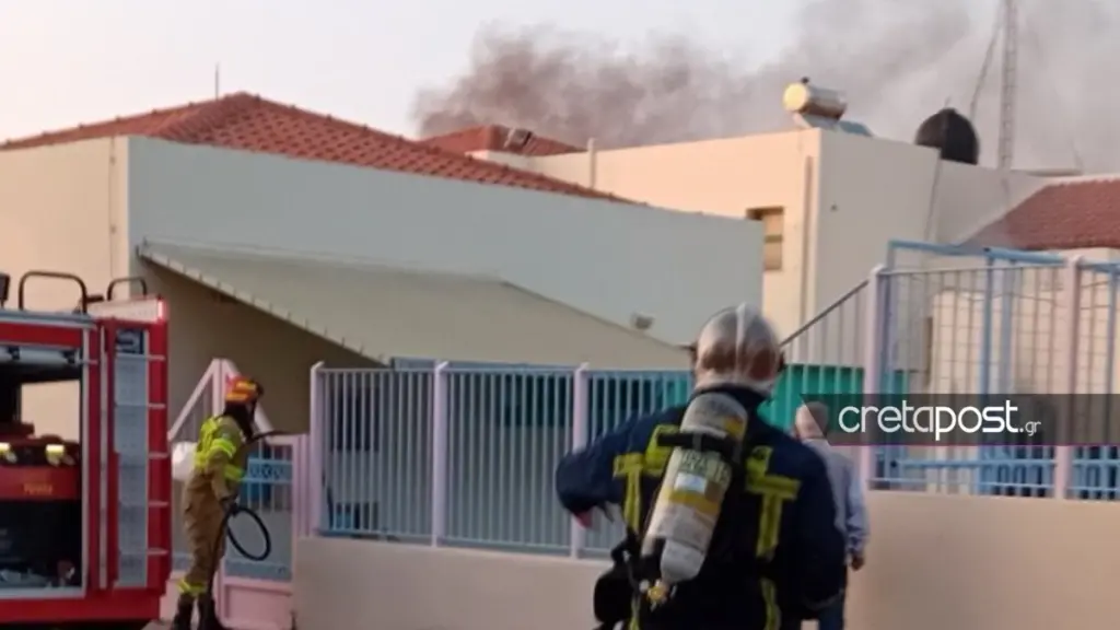 Κρήτη: Έκρηξη σε σχολείο της Χερσονήσου με σοβαρές υλικές ζημιές (φωτογραφίες)