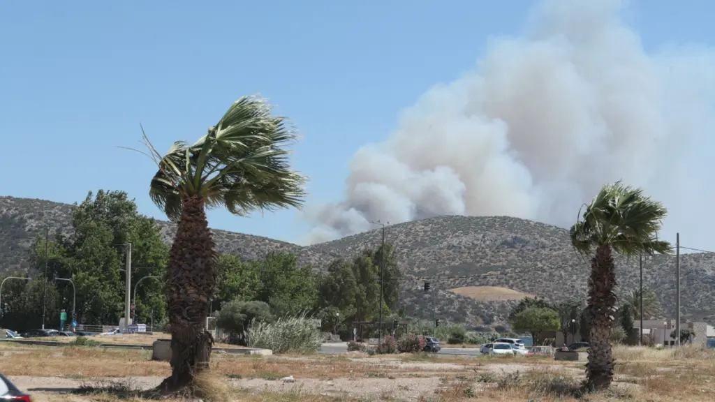 Φωτιά στην Παλαιά Φώκαια: Νέο μήνυμα από το 112 για εκκένωση της περιοχής Τριανταφυλλιά