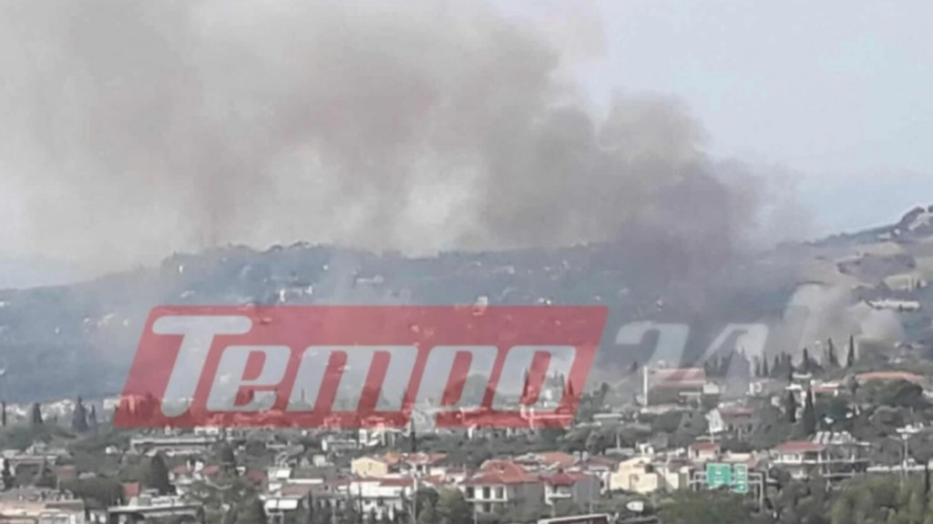 Πάτρα: Φωτιά σε χαμηλή βλάστηση στην Περιμετρική Οδό (Φωτογραφία)