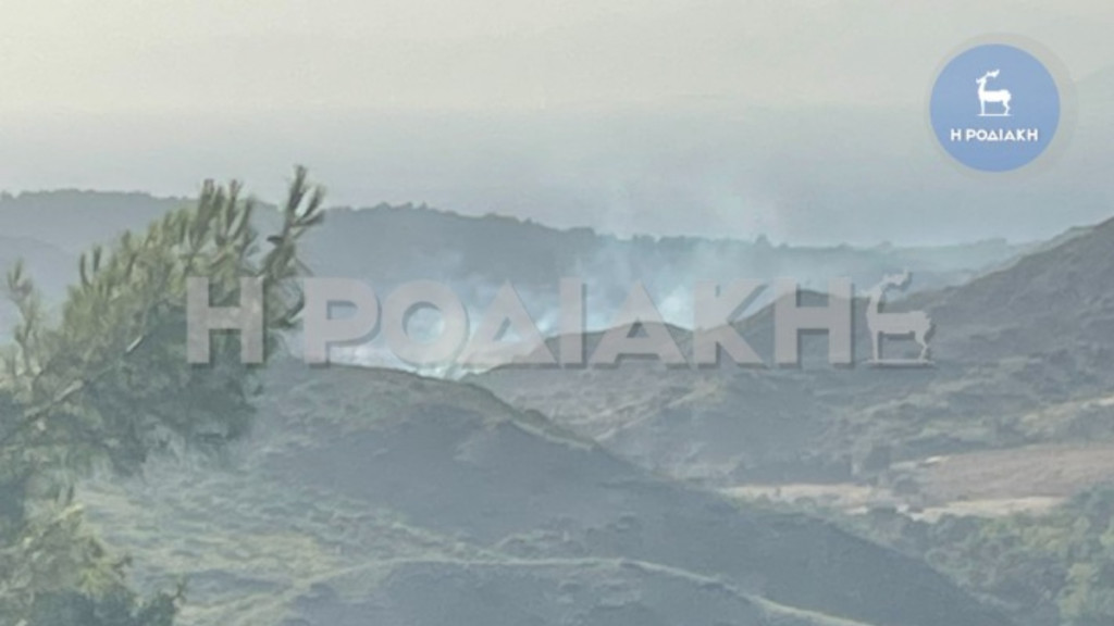 Φωτιά σε αγροτοδασική έκταση στον Θεολόγο Ρόδου – Επιχειρούν 3 αεροσκάφη