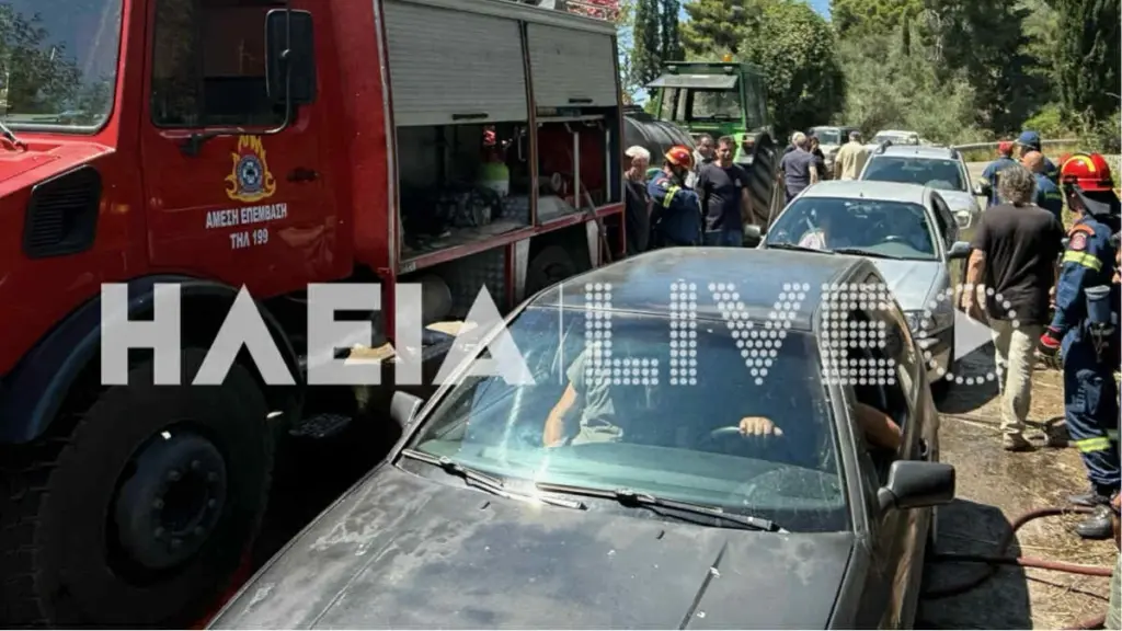 Πυρκαγιά στο Λούβρο Αρχαίας Ολυμπίας – Τέθηκε υπό πλήρη έλεγχο (φωτογραφίες)