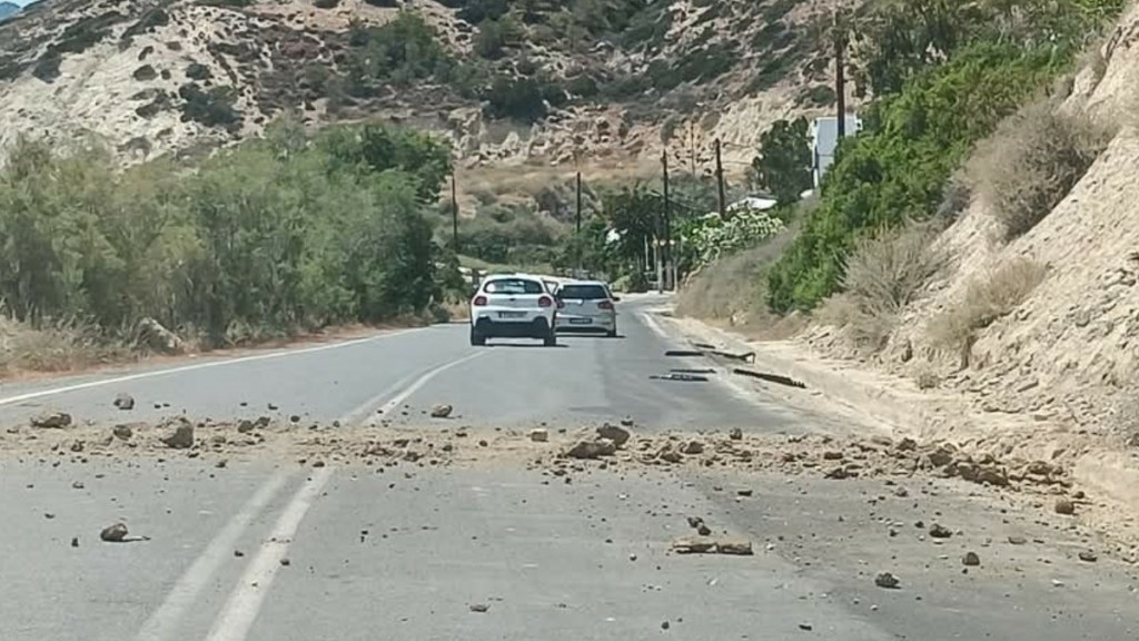 Κρήτη: Κατολισθήσεις μετά το σεισμό των 5,3 Ρίχτερ- «Δε συνδέεται με αυτόν της Ρόδου», λένε Λέκκας και Καραστάθης