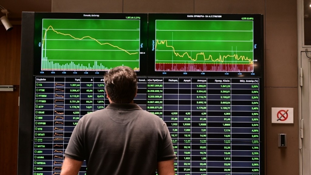 Χρηματιστήριο: Στις 1.797,65 μονάδες ο Γενικός Δείκτης Τιμών – Άνοδος 1,02%