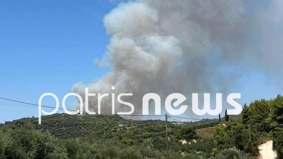 Μεγάλη φωτιά στην Ηλεία, ήχησε το 112 για τα Αστεραίικα – Στη μάχη και εναέρια μέσα (βίντεο)