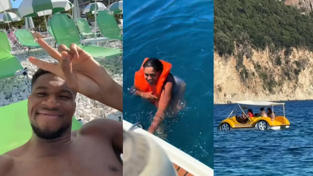 Γιάννης Αντετοκούνμπο: “Εκδικήθηκε” τη σύζυγό του μέσα στη θάλασσα – “Αυτά παθαίνεις όταν δεν με αφήνεις να γίνω streamer” (βίντεο)