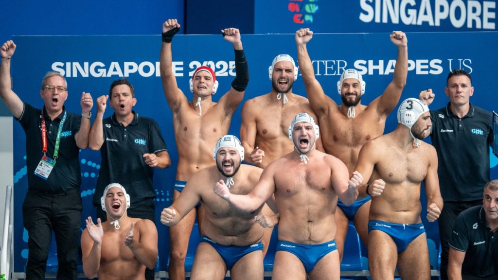 Χάλκινο μετάλλιο για την εθνική πόλο ανδρών στο παγκόσμιο της Σιγκαπούρης – “Διέλυσε” τη Σερβία με 16-7 (βίντεο)