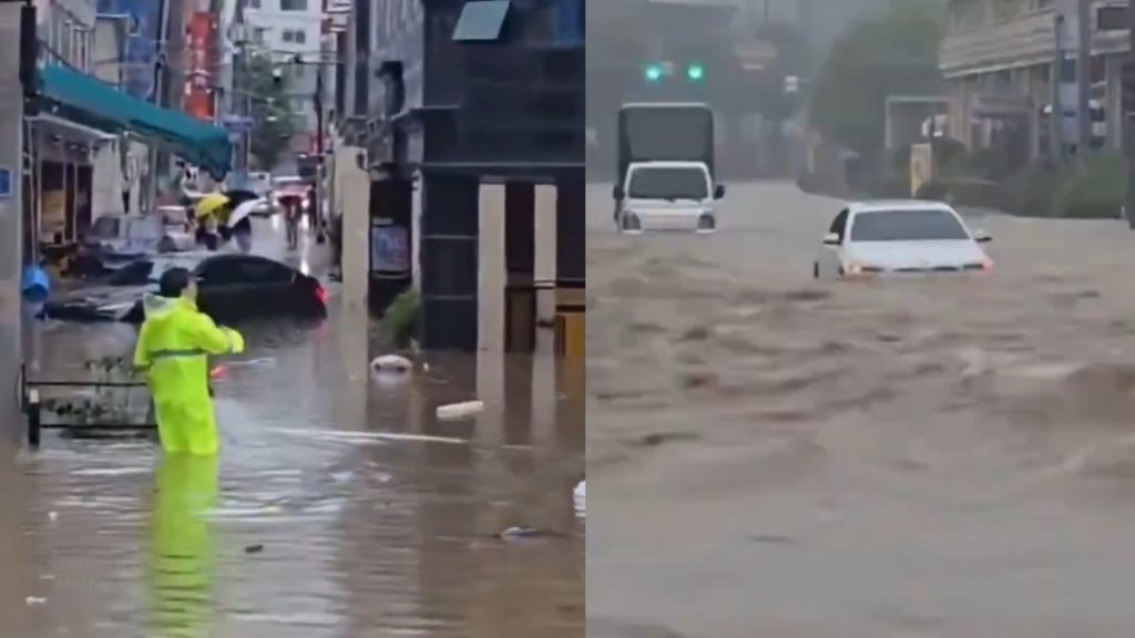 Νότια Κορέα: Σχεδόν 3.000 άνθρωποι δεν μπορούν ακόμη να επιστρέψουν στα σπίτια τους λόγω των πλημμυρών (βίντεο)