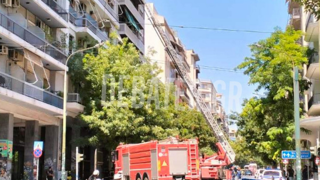 Φωτιά σε διαμέρισμα επί της οδού Μάρνης στην Αθήνα (Εικόνες)