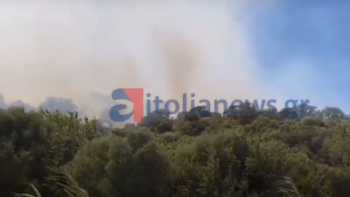 Μεγάλη φωτιά στην Αιτωλοακαρνανία – Στην μάχη της κατάσβεσης 6 εναέρια μέσα