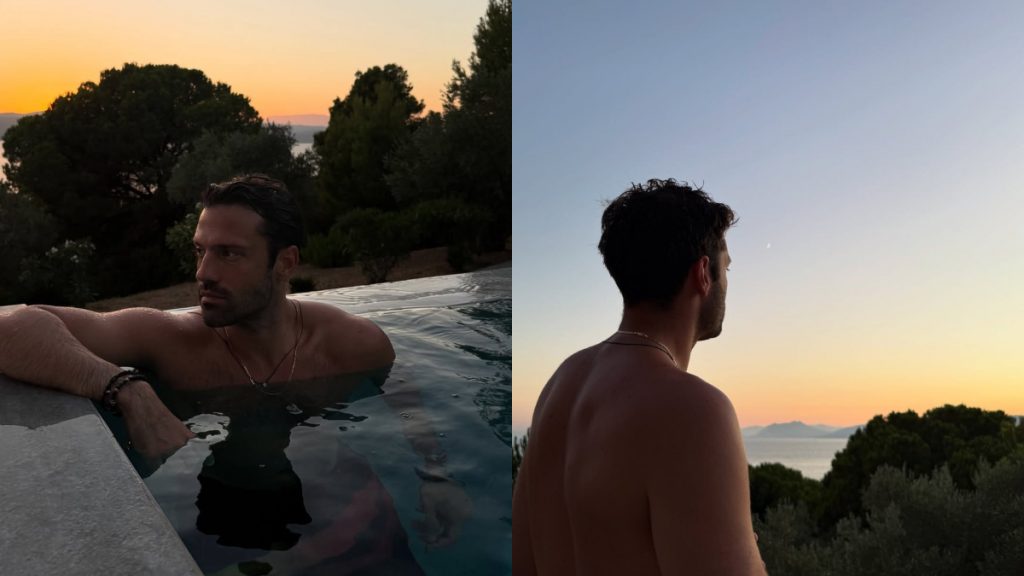 Κωνσταντίνος Αργυρός: Βουτιές χαλάρωσης στη Σκιάθο με φόντο το μαγευτικό ηλιοβασίλεμα (pics)