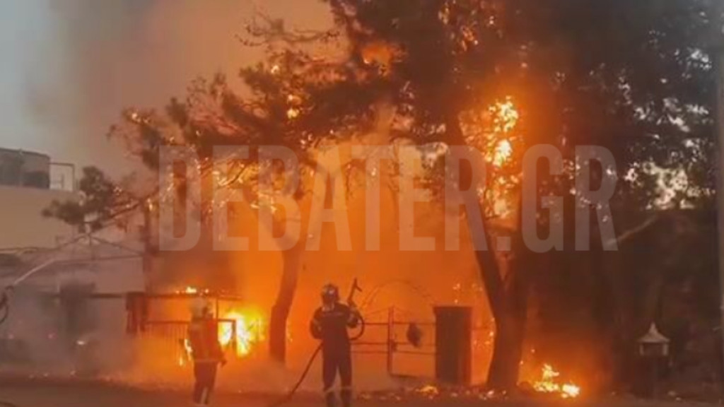 Φωτιά σε εγκαταλελειμμένη οικία στις Αχαρνές (Βίντεο)