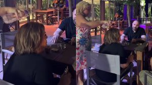 Δανάη Μπάρκα «Έλουσε» τη Βίκυ Σταυροπούλου με νερό μπροστά στον κόσμο – «Με νευριάζεις!»