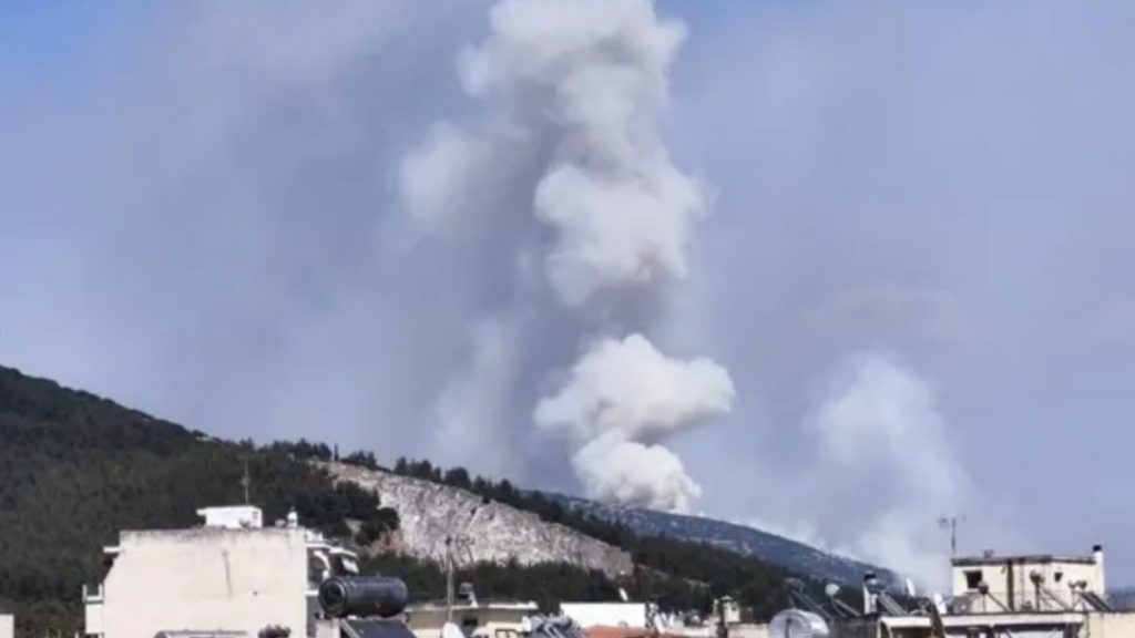 Μεγάλη φωτιά στη Χωριστή Δράμας – Σηκώθηκαν εναέρια μέσα (φωτογραφία)